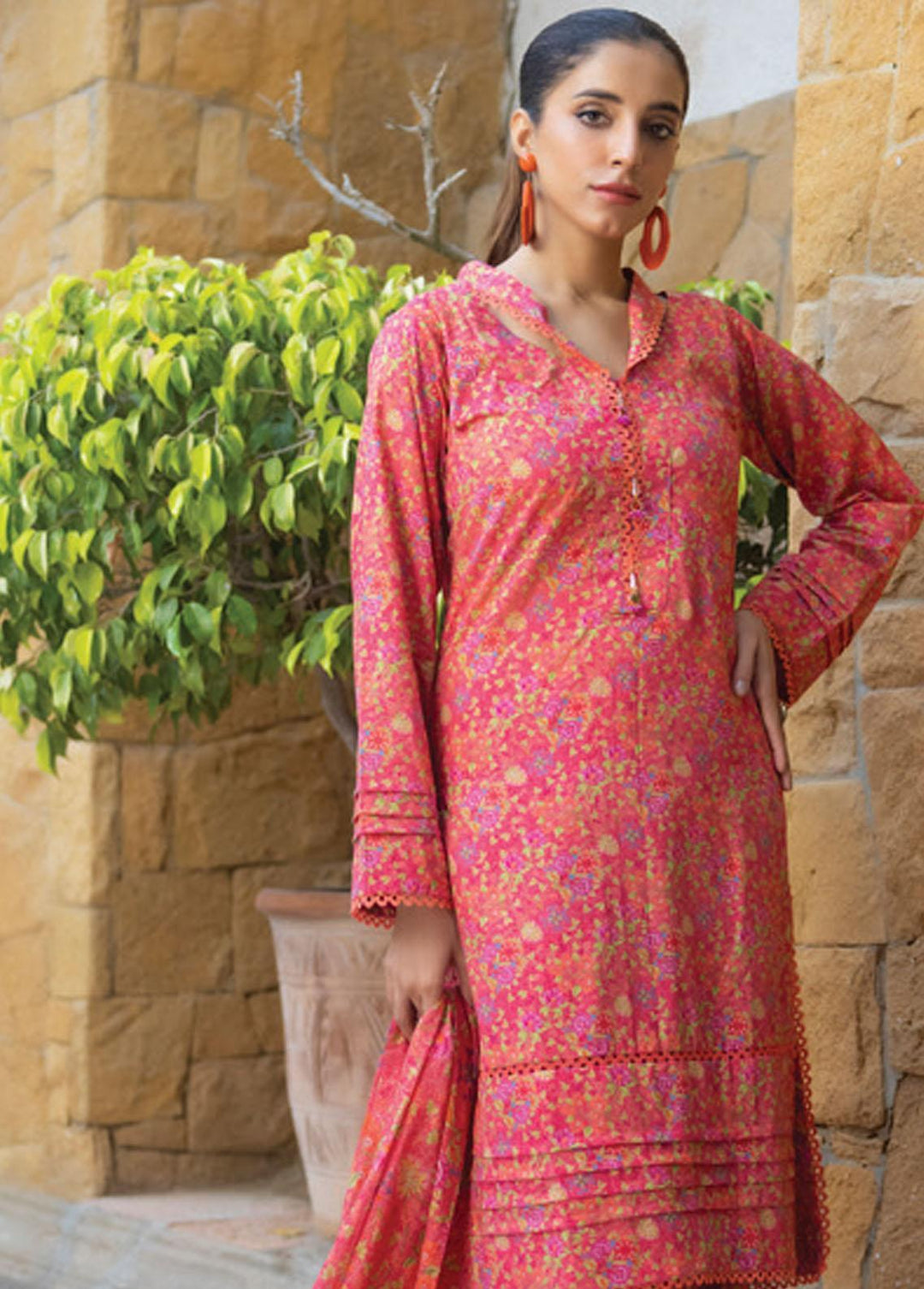 Identic Separates By Regalia Textiles Printed Lawn Suits Unstitched 3 Piece RGT23-IS8 10 - Summer Collection
