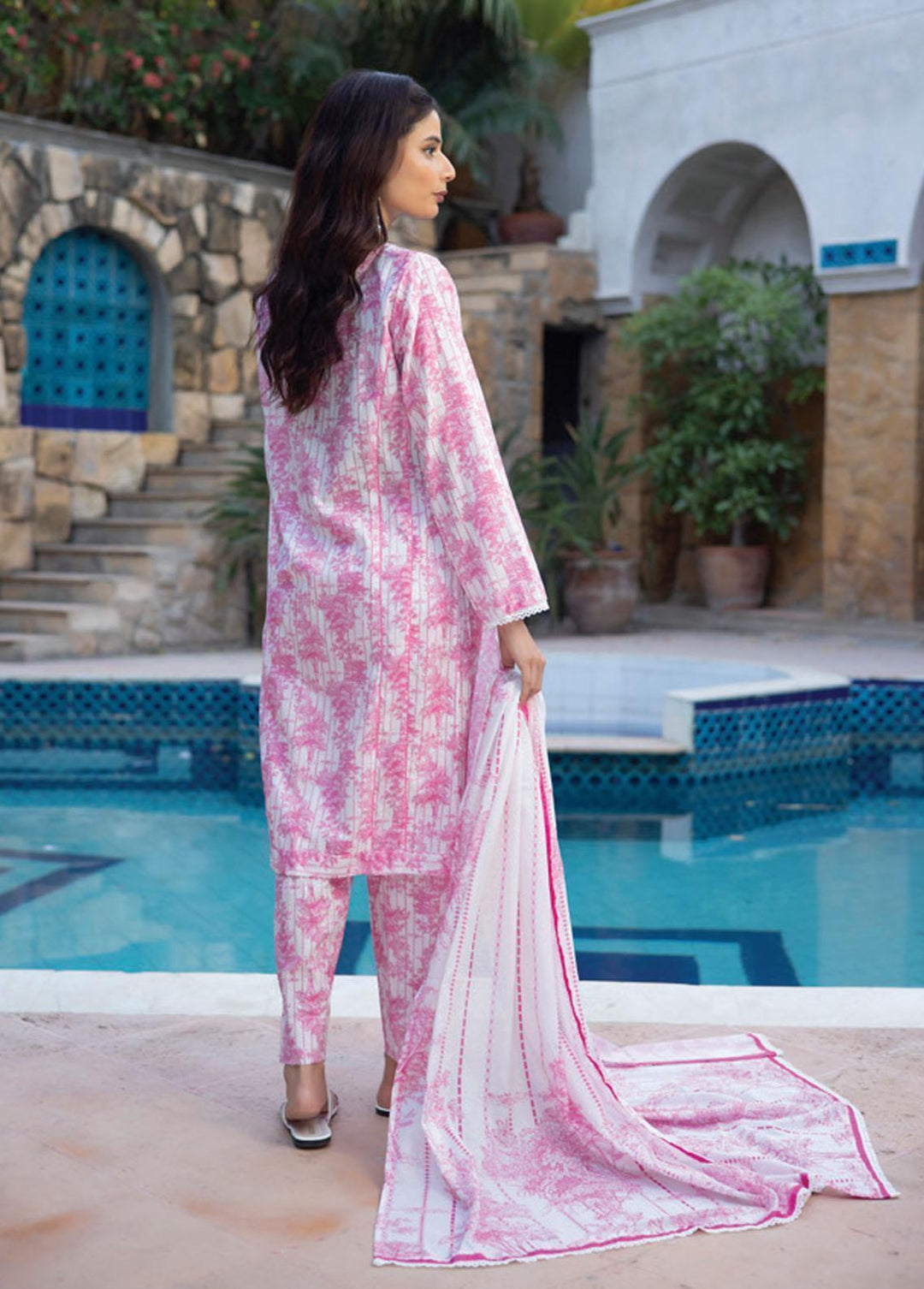 Identic Separates By Regalia Textiles Printed Lawn Suits Unstitched 3 Piece RGT23-IS8 12 - Summer Collection