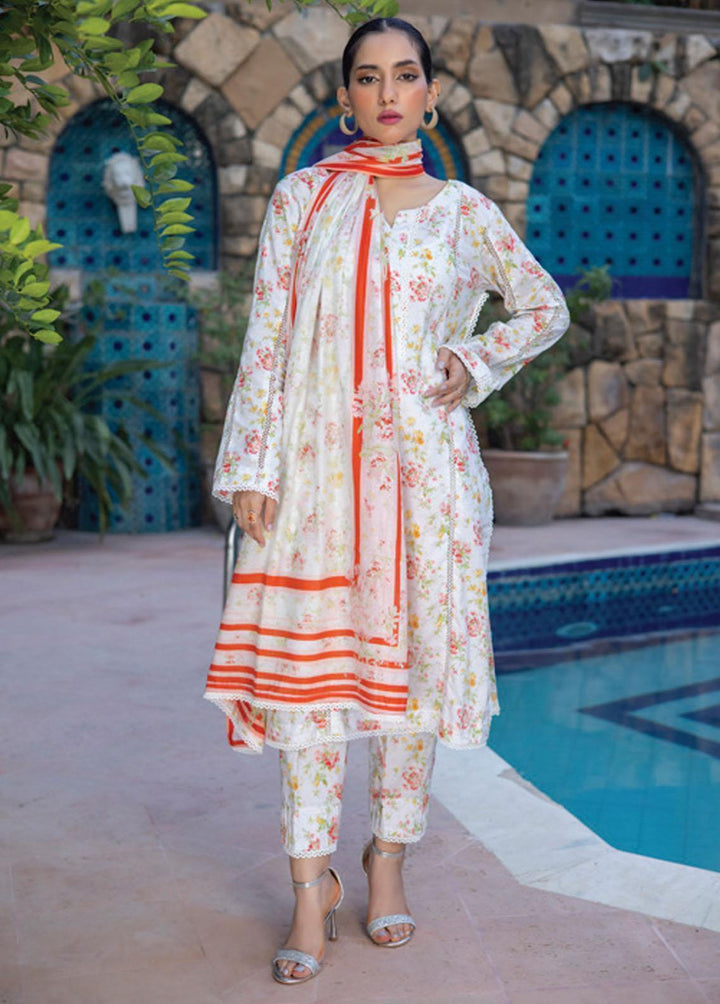 Identic Separates By Regalia Textiles Printed Lawn Suits Unstitched 3 Piece RGT23-IS8 13 - Summer Collection