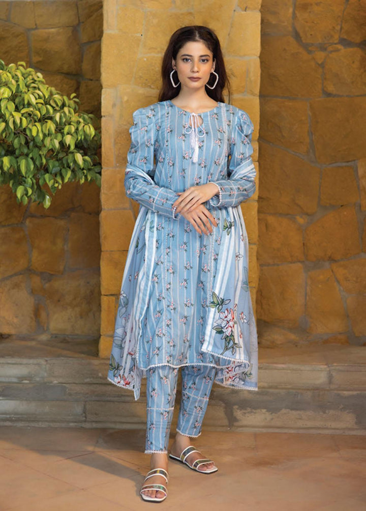 Identic Separates By Regalia Textiles Printed Lawn Suits Unstitched 3 Piece RGT23-IS8 15 - Summer Collection