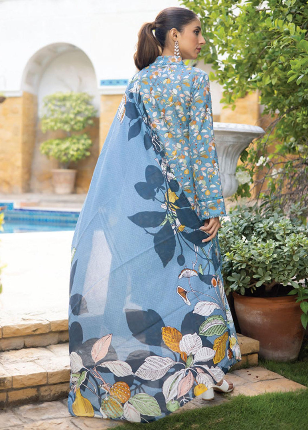 Identic Separates By Regalia Textiles Printed Lawn Suits Unstitched 3 Piece RGT23-IS8 2 - Summer Collection