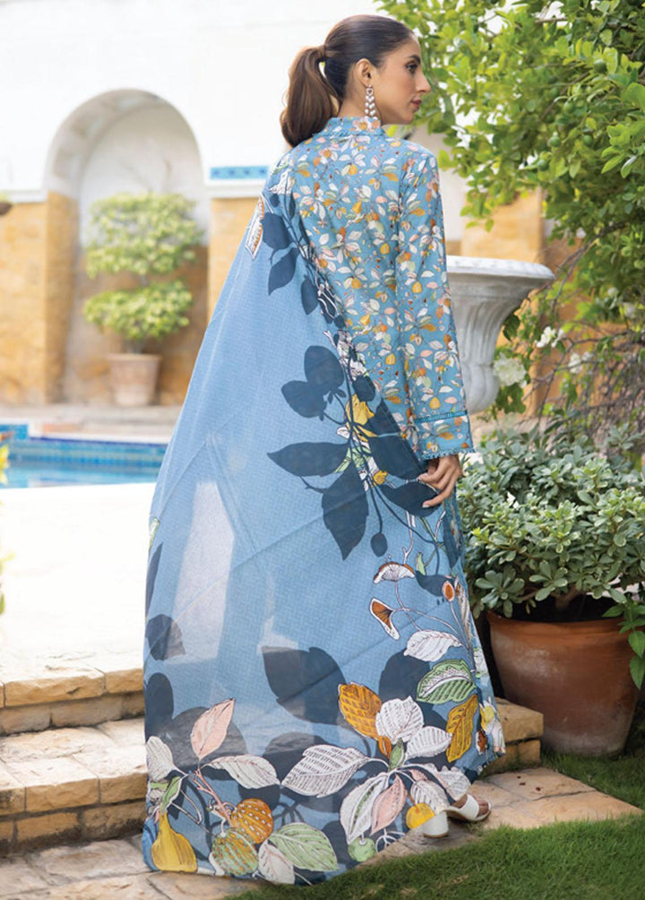 Identic Separates By Regalia Textiles Printed Lawn Suits Unstitched 3 Piece RGT23-IS8 2 - Summer Collection