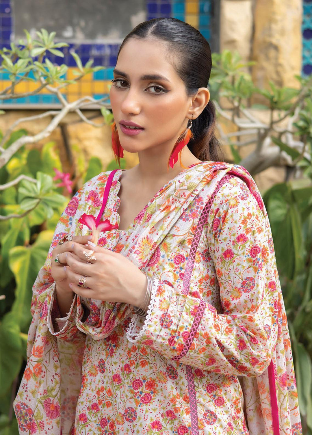 Identic Separates By Regalia Textiles Printed Lawn Suits Unstitched 3 Piece RGT23-IS8 3 - Summer Collection