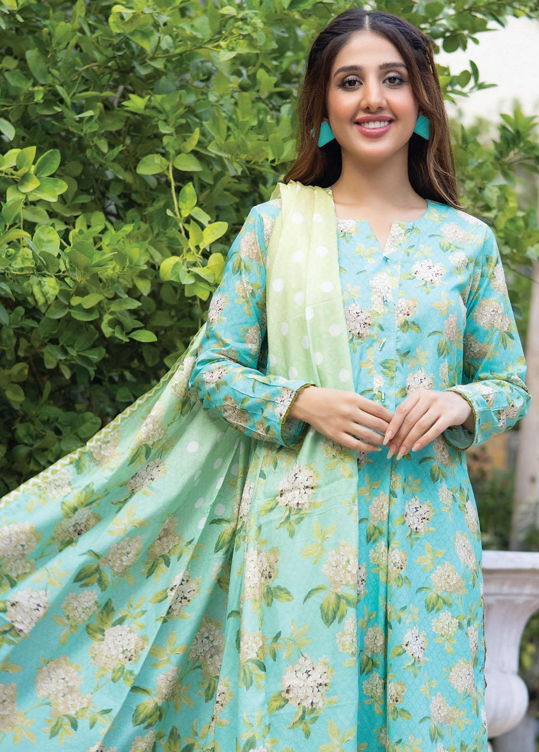 Identic Separates By Regalia Textiles Printed Lawn Suits Unstitched 3 Piece RGT23-IS8 4 - Summer Collection