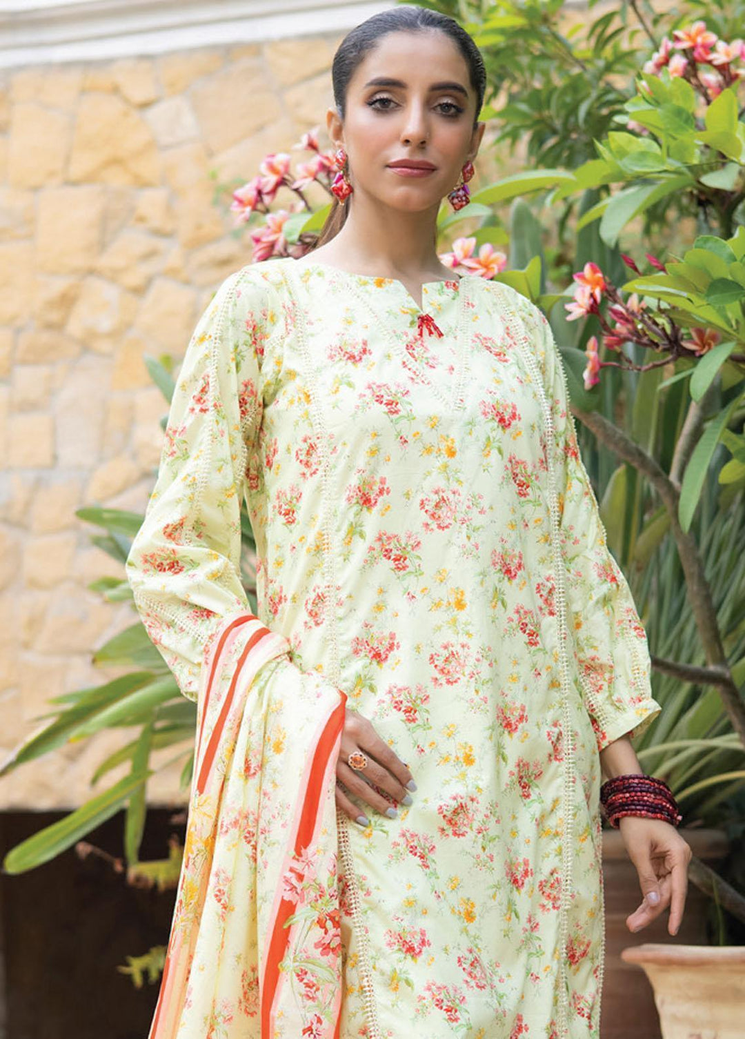Identic Separates By Regalia Textiles Printed Lawn Suits Unstitched 3 Piece RGT23-IS8 5 - Summer Collection