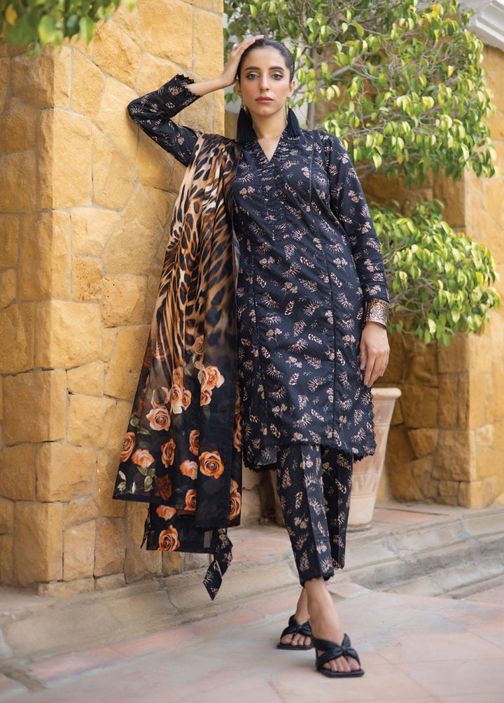 Identic Separates By Regalia Textiles Printed Lawn Suits Unstitched 3 Piece RGT23-IS8 6 - Summer Collection