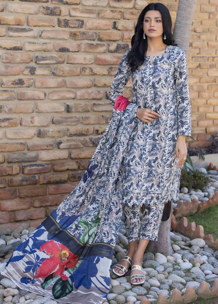 Identic Separates By Regalia Textiles Printed Lawn Suits Unstitched 3 Piece RGT23IS D1 - Summer Collection