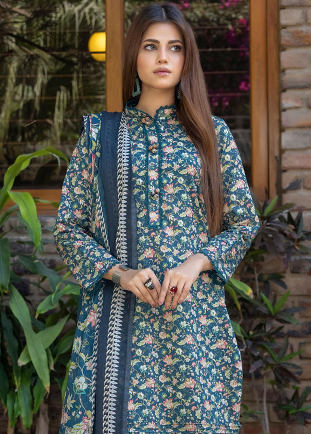 Identic Separates By Regalia Textiles Printed Lawn Suits Unstitched 3 Piece RGT23IS D10 - Summer Collection
