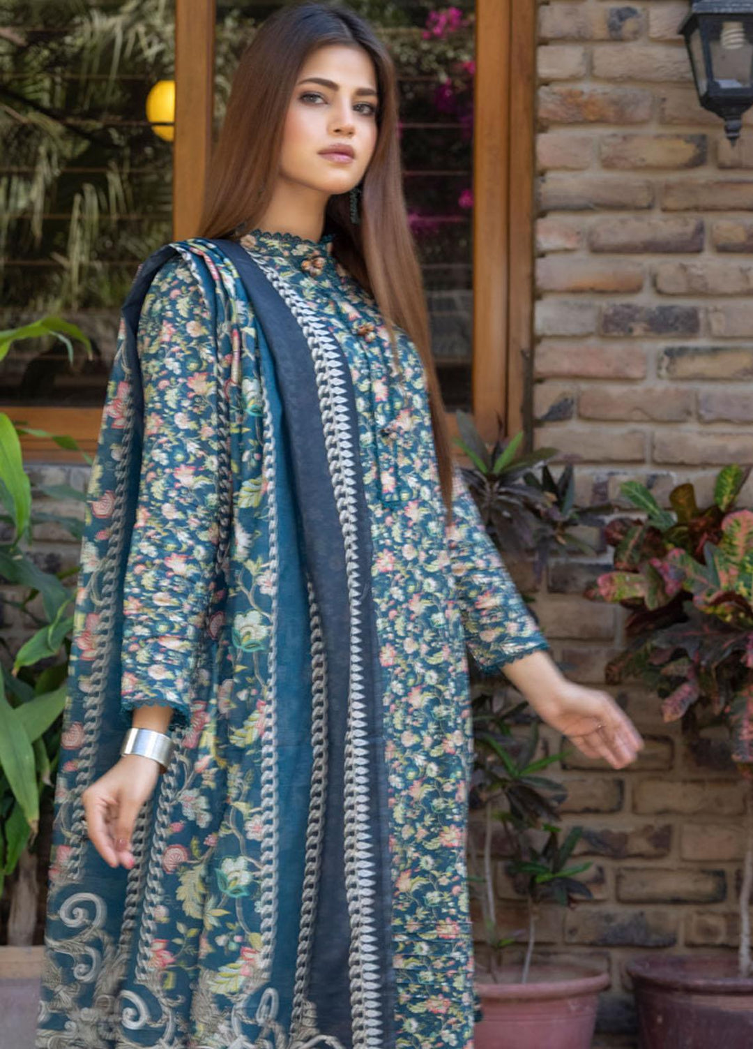 Identic Separates By Regalia Textiles Printed Lawn Suits Unstitched 3 Piece RGT23IS D10 - Summer Collection