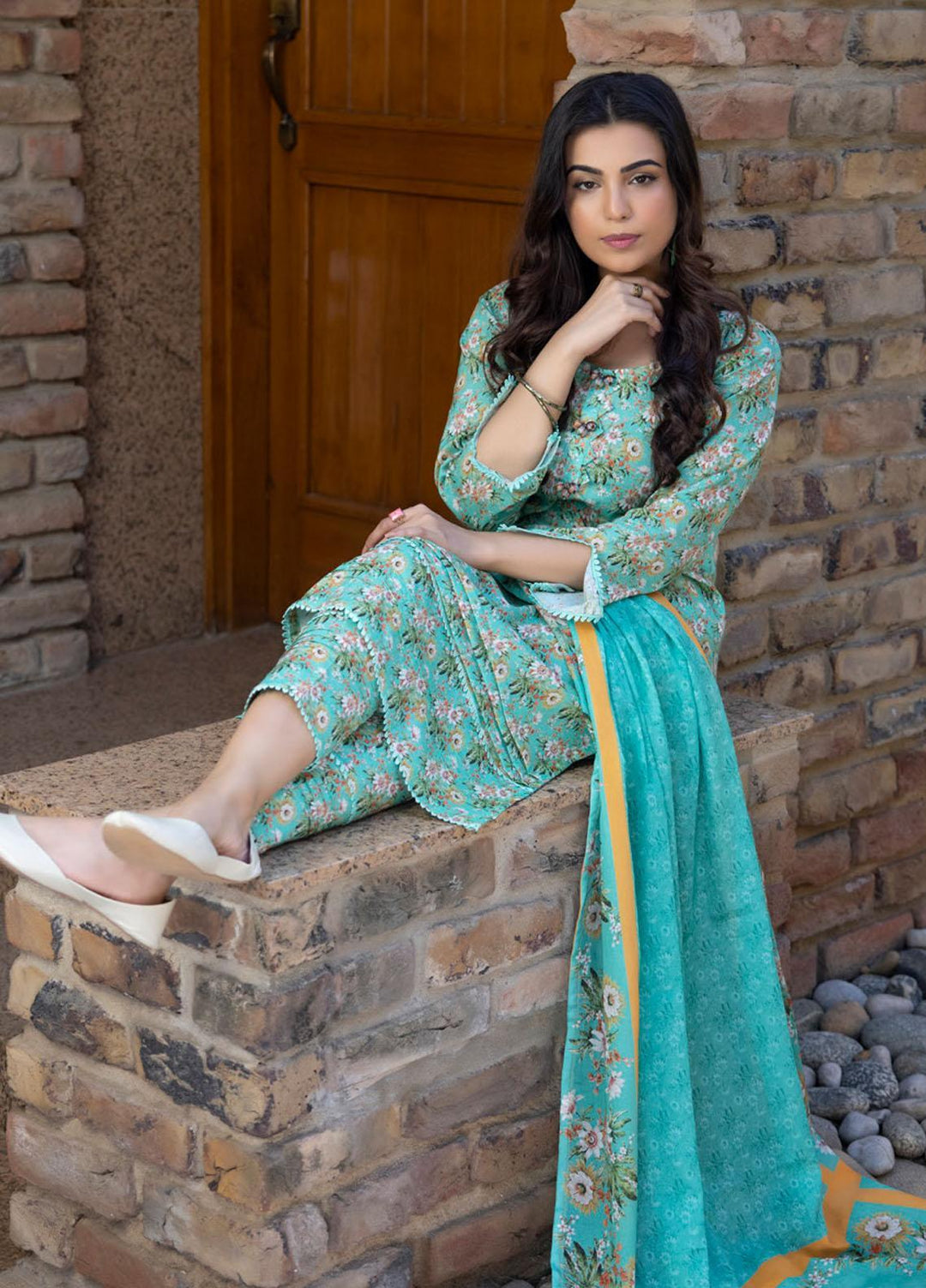 Identic Separates By Regalia Textiles Printed Lawn Suits Unstitched 3 Piece RGT23IS D3 - Summer Collection