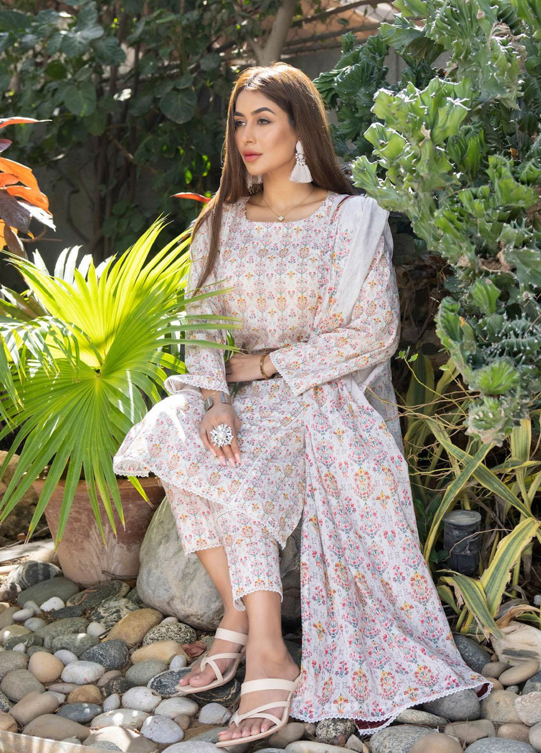 Identic Separates By Regalia Textiles Printed Lawn Suits Unstitched 3 Piece RGT23IS D4 - Summer Collection