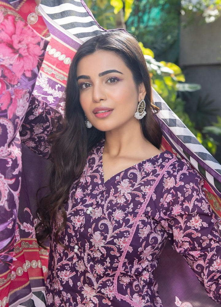 Identic Separates By Regalia Textiles Printed Lawn Suits Unstitched 3 Piece RGT23IS D7 - Summer Collection