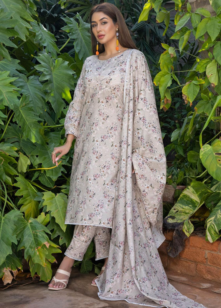 Identic Separates By Regalia Textiles Printed Lawn Suits Unstitched 3 Piece RGT23IS D8 - Summer Collection