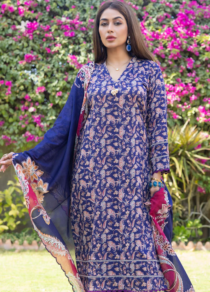 Identic Separates By Regalia Textiles Printed Lawn Suits Unstitched 3 Piece RGT23IS D9 - Summer Collection