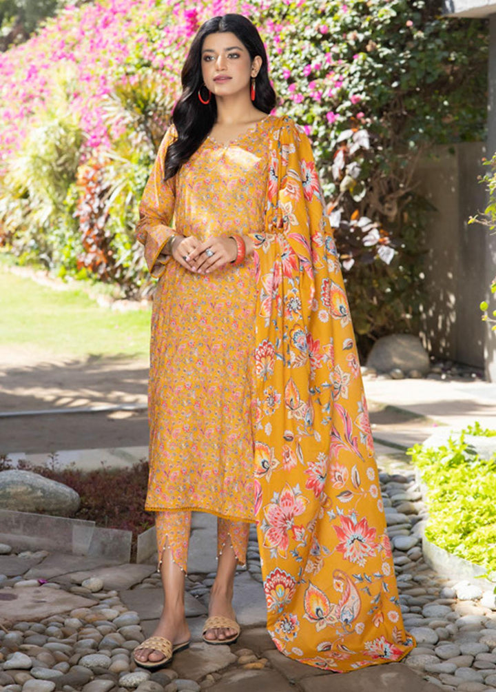 Identic Separates By Regalia Textiles Printed Lawn Suits Unstitched 3 Piece RGT23-IS2 03 - Summer Collection