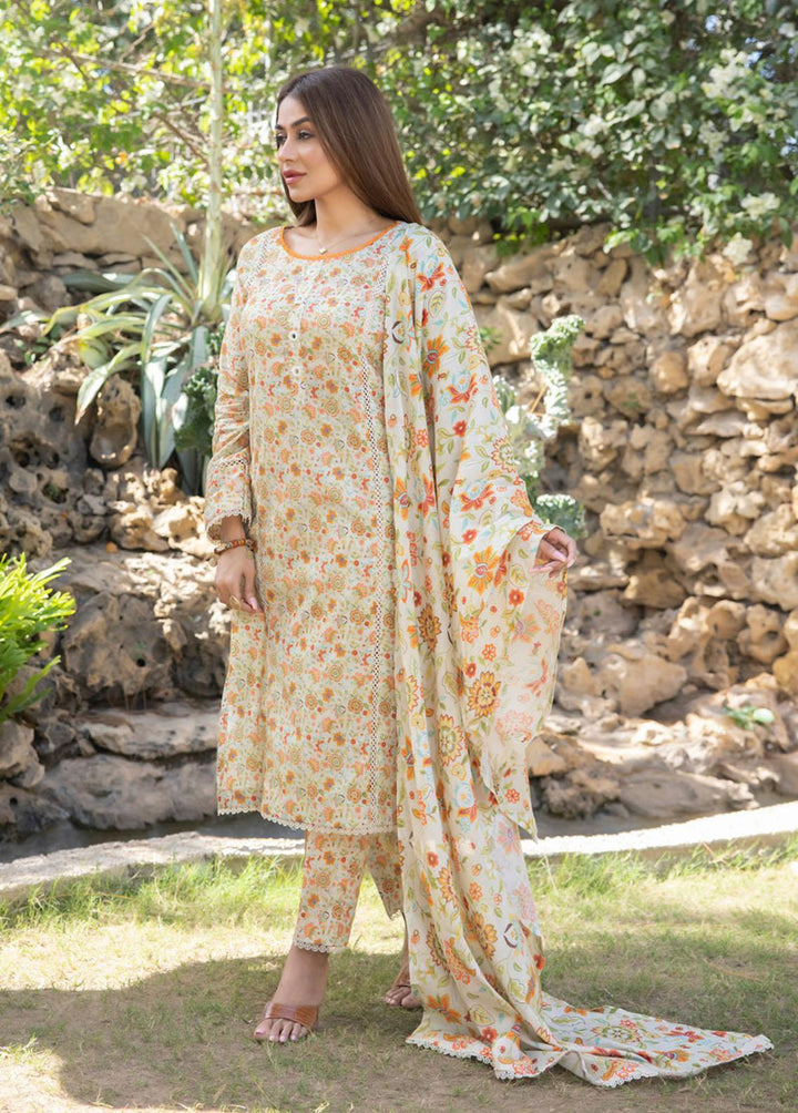 Identic Separates By Regalia Textiles Printed Lawn Suits Unstitched 3 Piece RGT23-IS2 04 - Summer Collection