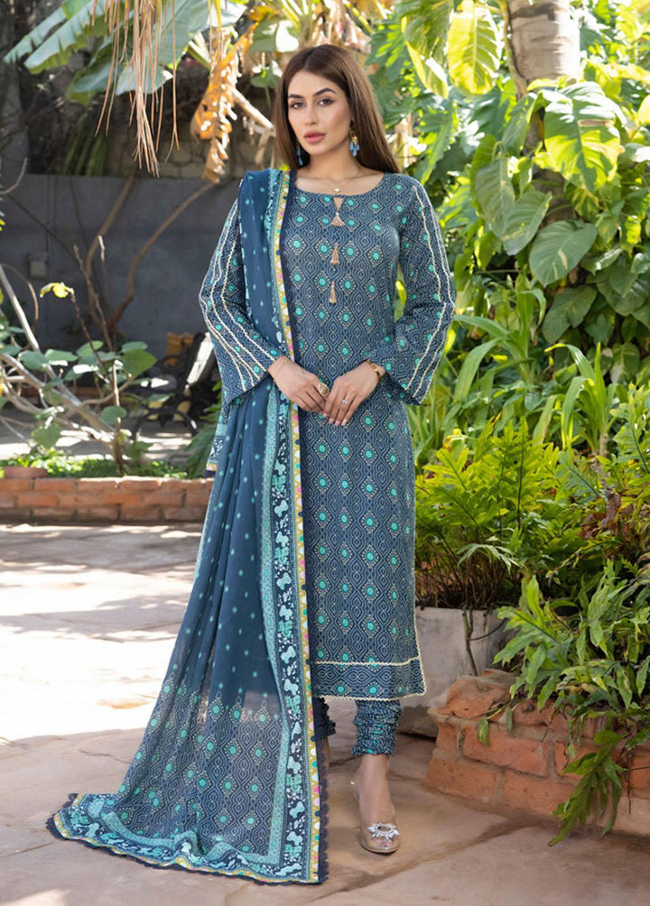 Identic Separates By Regalia Textiles Printed Lawn Suits Unstitched 3 Piece RGT23-IS2 07 - Summer Collection