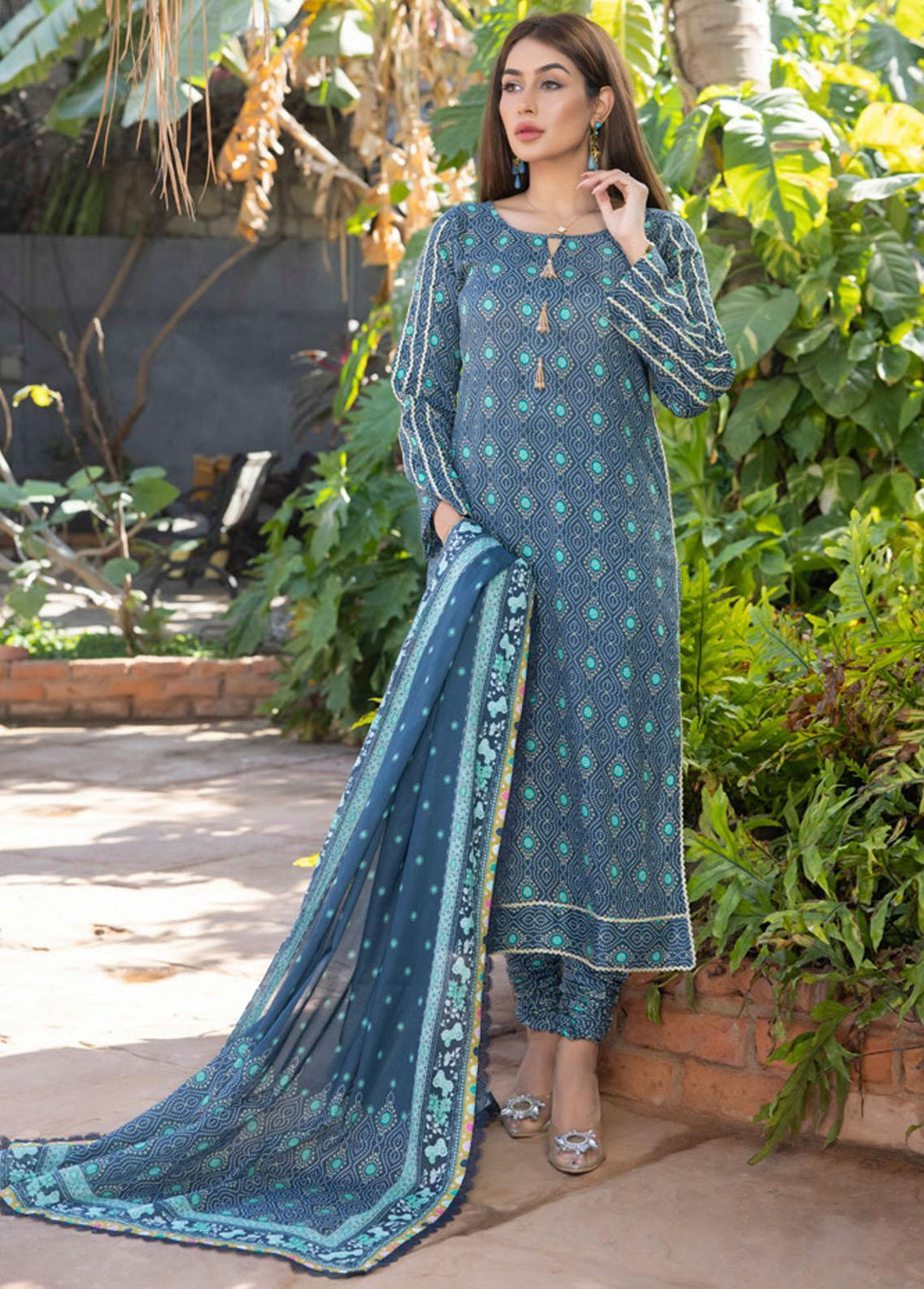 Identic Separates By Regalia Textiles Printed Lawn Suits Unstitched 3 Piece RGT23-IS2 07 - Summer Collection