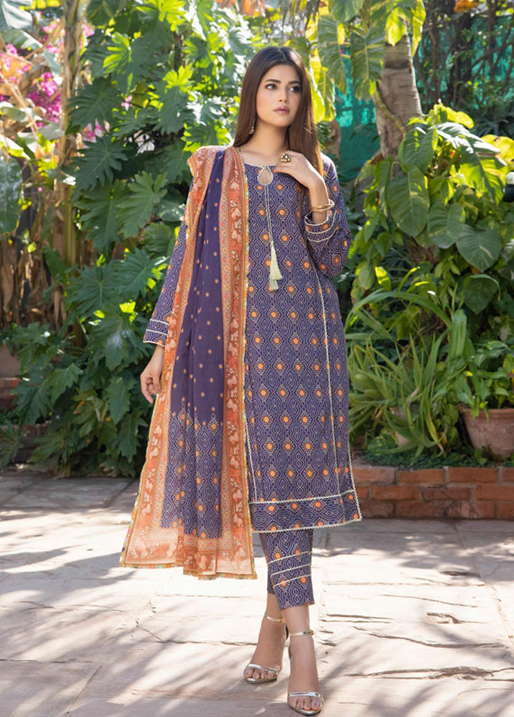 Identic Separates By Regalia Textiles Printed Lawn Suits Unstitched 3 Piece RGT23-IS2 08 - Summer Collection