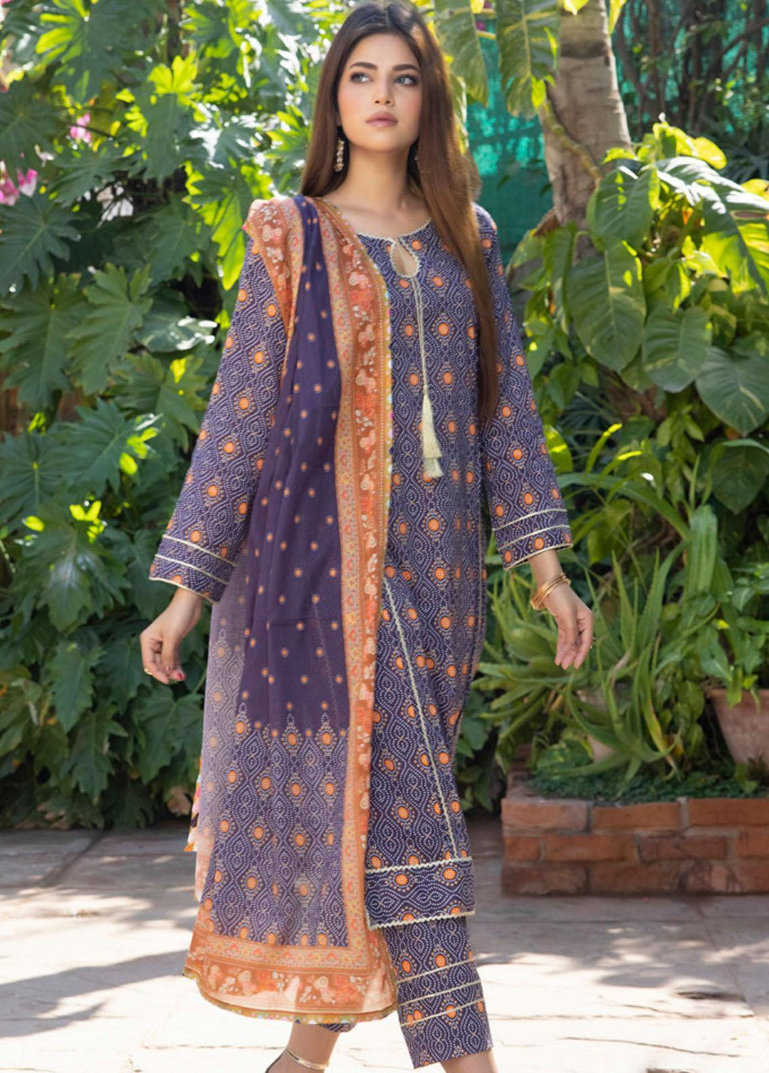 Identic Separates By Regalia Textiles Printed Lawn Suits Unstitched 3 Piece RGT23-IS2 08 - Summer Collection