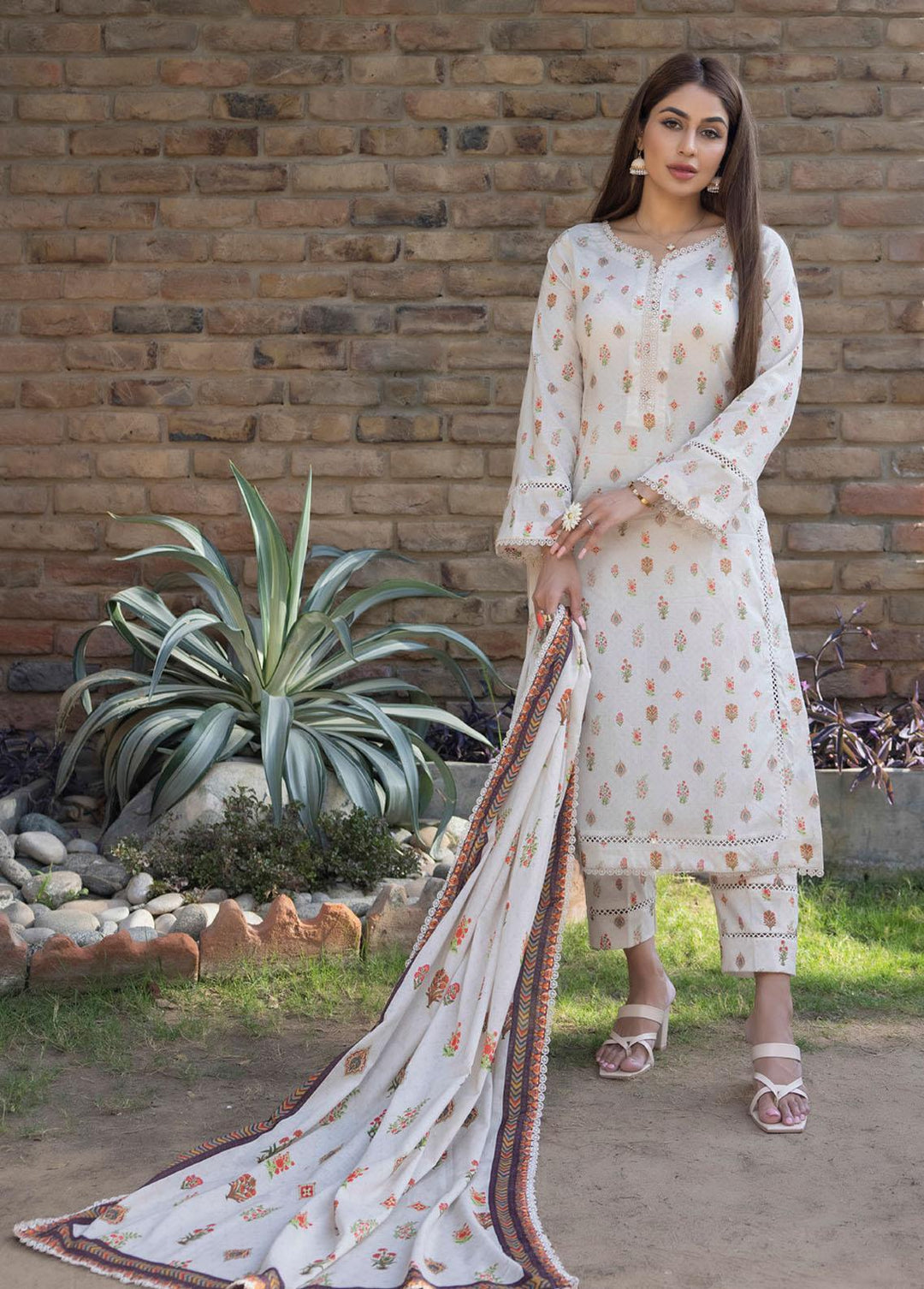 Identic Separates By Regalia Textiles Printed Lawn Suits Unstitched 3 Piece RGT23-IS2 09 - Summer Collection