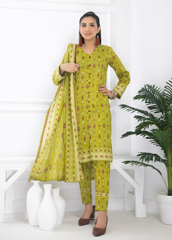 Identic Separates By Regalia Textiles Printed Lawn Suits Unstitched 3 Piece RGT23I-V6 D-02 - Summer Collection