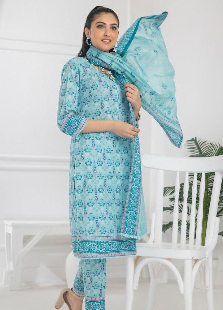 Identic Separates By Regalia Textiles Printed Lawn Suits Unstitched 3 Piece RGT23I-V6 D-04 - Summer Collection