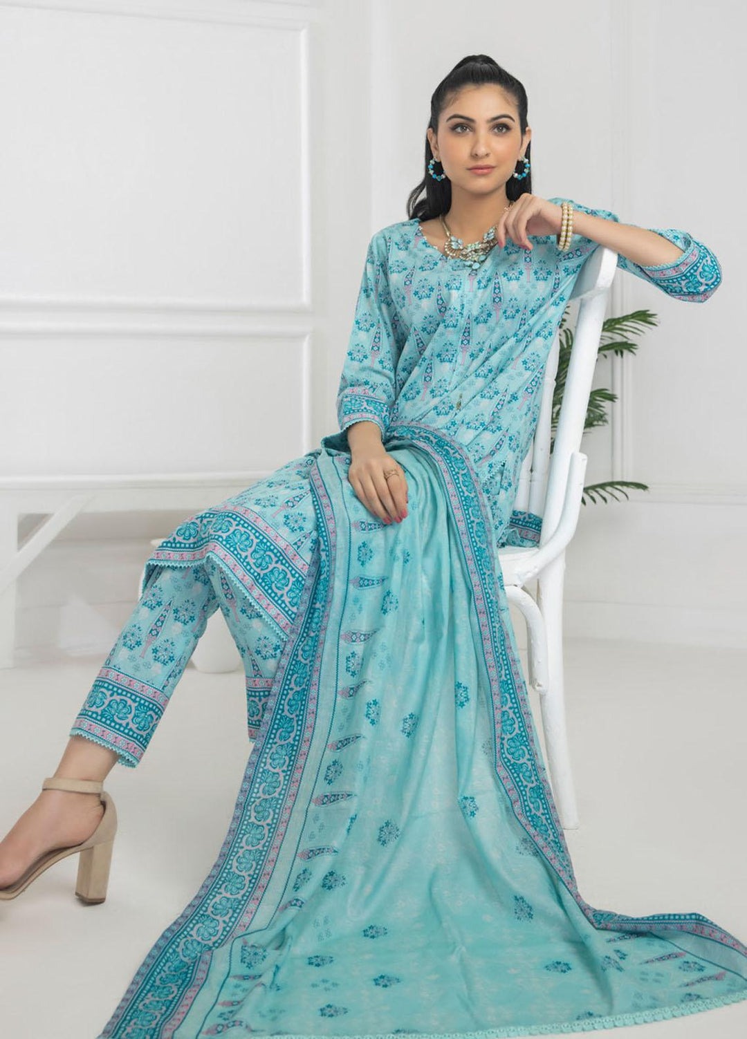 Identic Separates By Regalia Textiles Printed Lawn Suits Unstitched 3 Piece RGT23I-V6 D-04 - Summer Collection