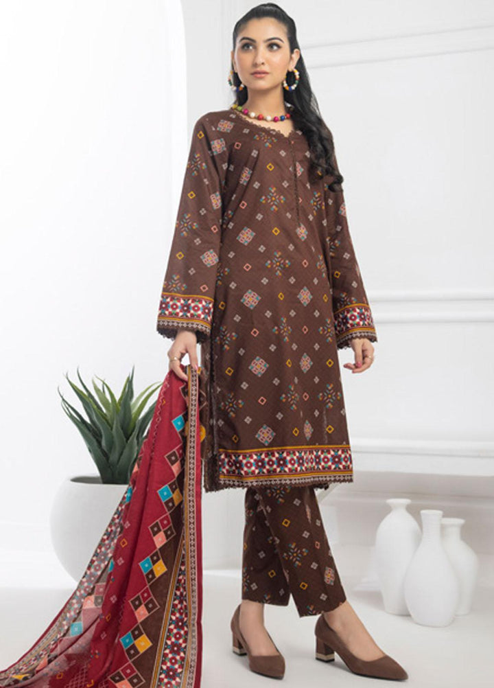 Identic Separates By Regalia Textiles Printed Lawn Suits Unstitched 3 Piece RGT23I-V6 D-06 - Summer Collection