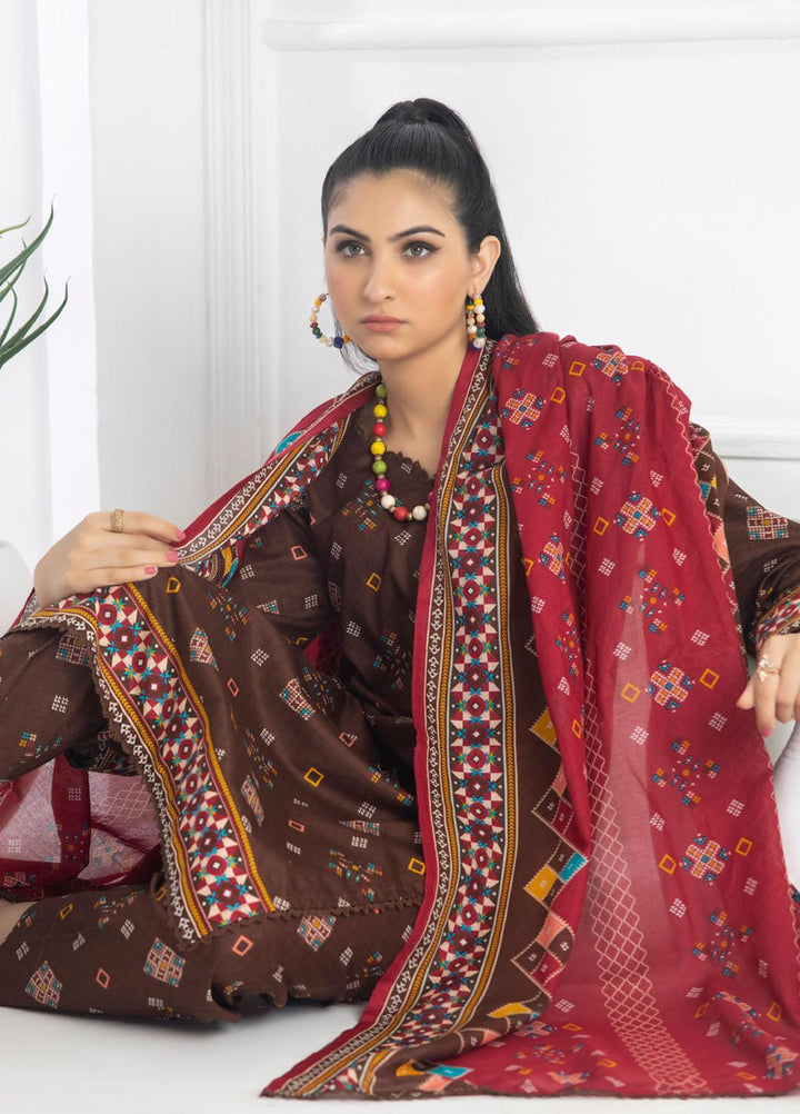 Identic Separates By Regalia Textiles Printed Lawn Suits Unstitched 3 Piece RGT23I-V6 D-06 - Summer Collection