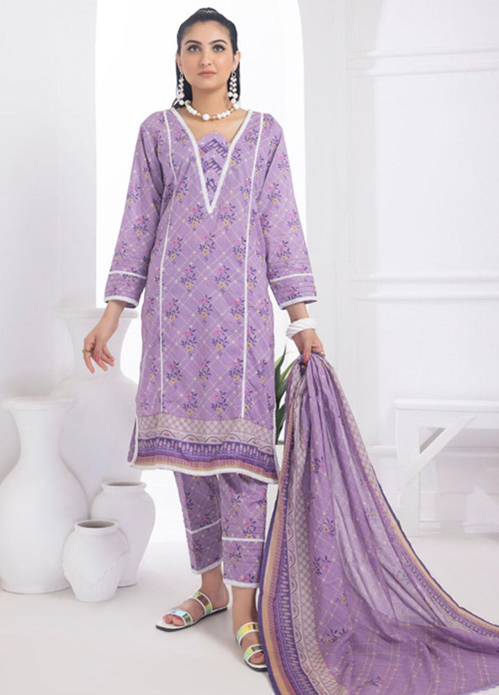 Identic Separates By Regalia Textiles Printed Lawn Suits Unstitched 3 Piece RGT23I-V6 D-07 - Summer Collection