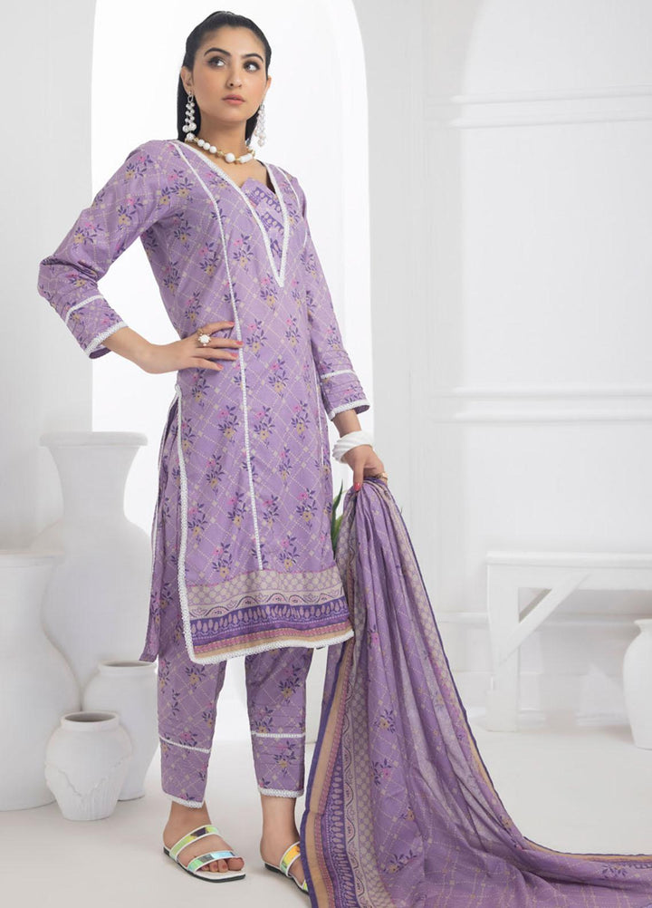 Identic Separates By Regalia Textiles Printed Lawn Suits Unstitched 3 Piece RGT23I-V6 D-07 - Summer Collection