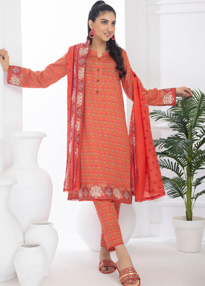 Identic Separates By Regalia Textiles Printed Lawn Suits Unstitched 3 Piece RGT23I-V6 D-09 - Summer Collection