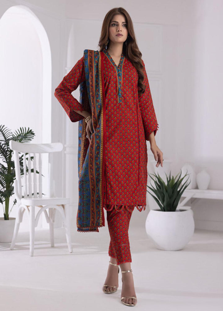 Identic Separates By Regalia Textiles Printed Lawn Suits Unstitched 3 Piece RGT23I-V6 D-10 - Summer Collection