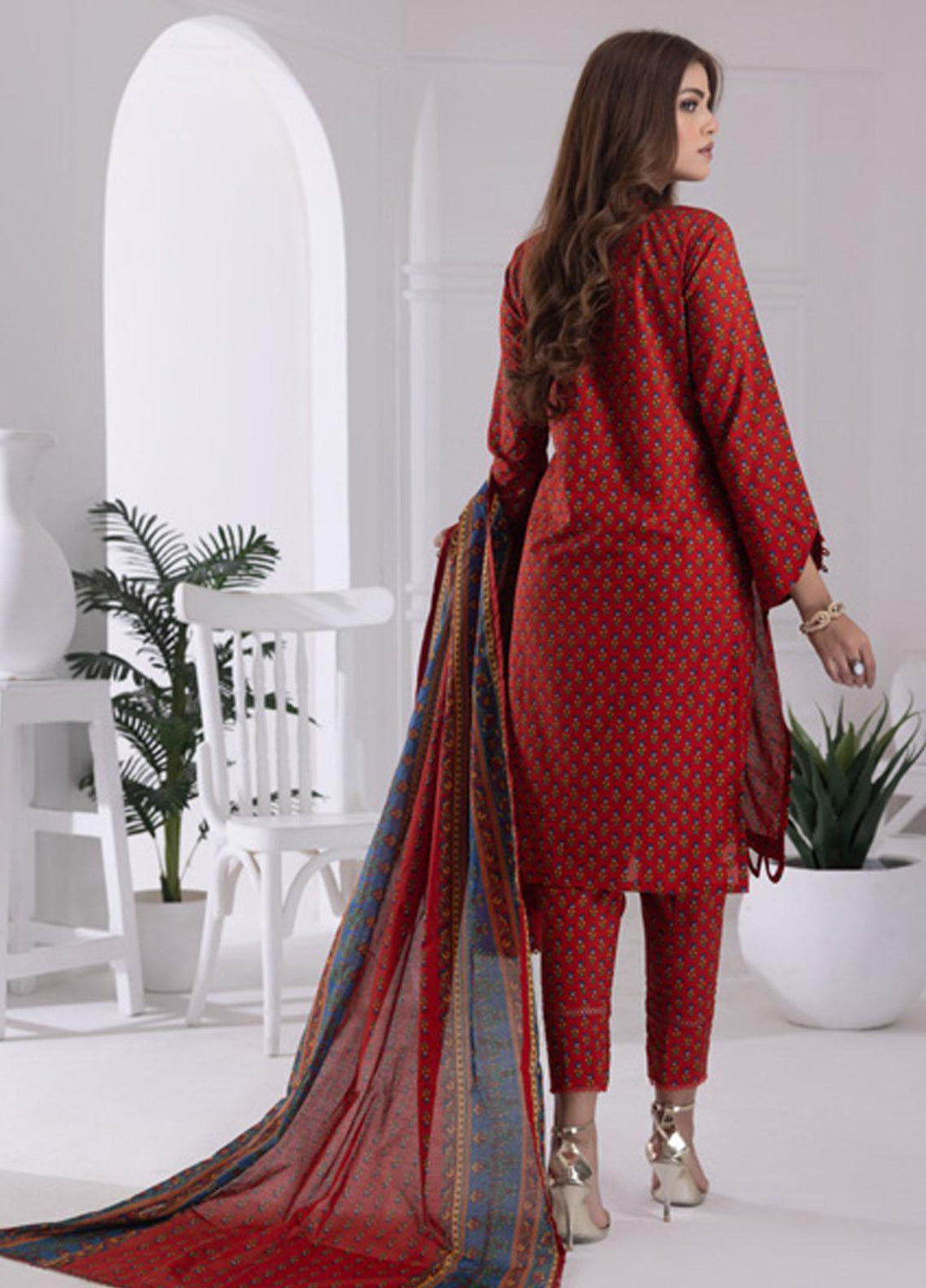 Identic Separates By Regalia Textiles Printed Lawn Suits Unstitched 3 Piece RGT23I-V6 D-10 - Summer Collection