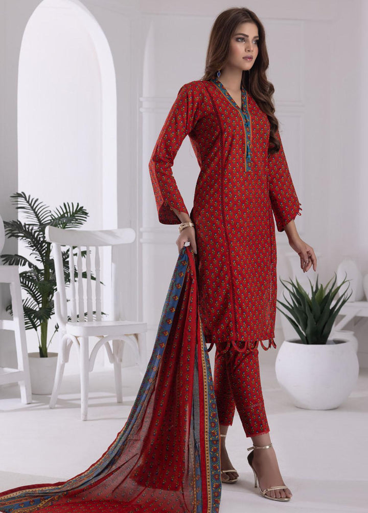 Identic Separates By Regalia Textiles Printed Lawn Suits Unstitched 3 Piece RGT23I-V6 D-10 - Summer Collection