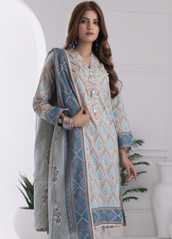 Identic Separates By Regalia Textiles Printed Lawn Suits Unstitched 3 Piece RGT23I-V6 D-12 - Summer Collection