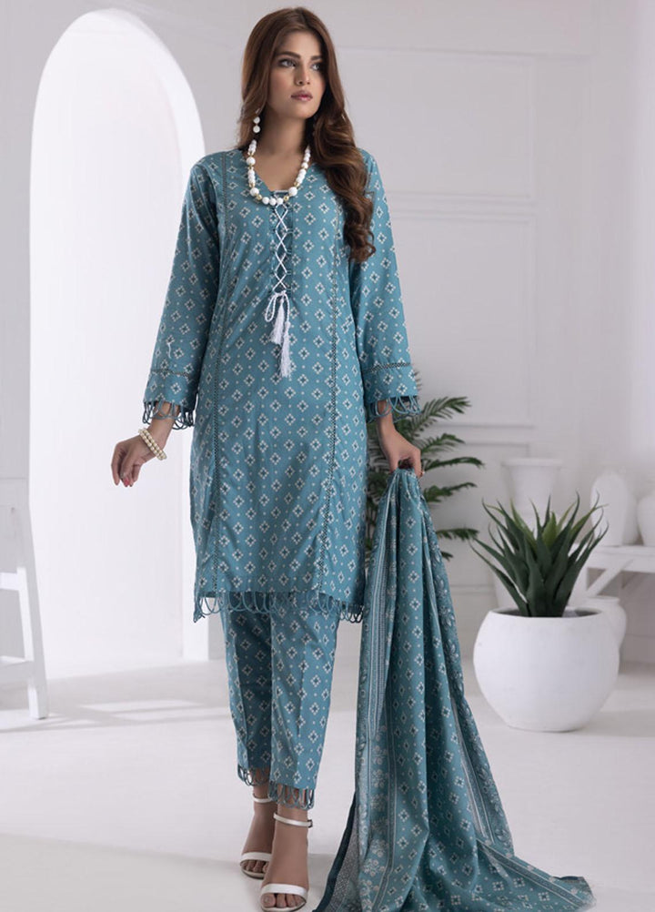 Identic Separates By Regalia Textiles Printed Lawn Suits Unstitched 3 Piece RGT23I-V6 D-13 - Summer Collection