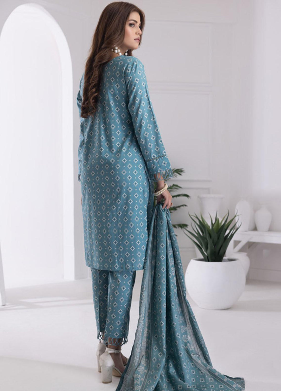 Identic Separates By Regalia Textiles Printed Lawn Suits Unstitched 3 Piece RGT23I-V6 D-13 - Summer Collection