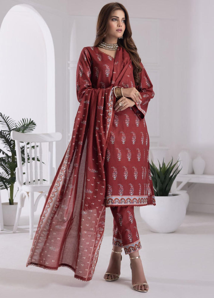Identic Separates By Regalia Textiles Printed Lawn Suits Unstitched 3 Piece RGT23I-V6 D-14 - Summer Collection