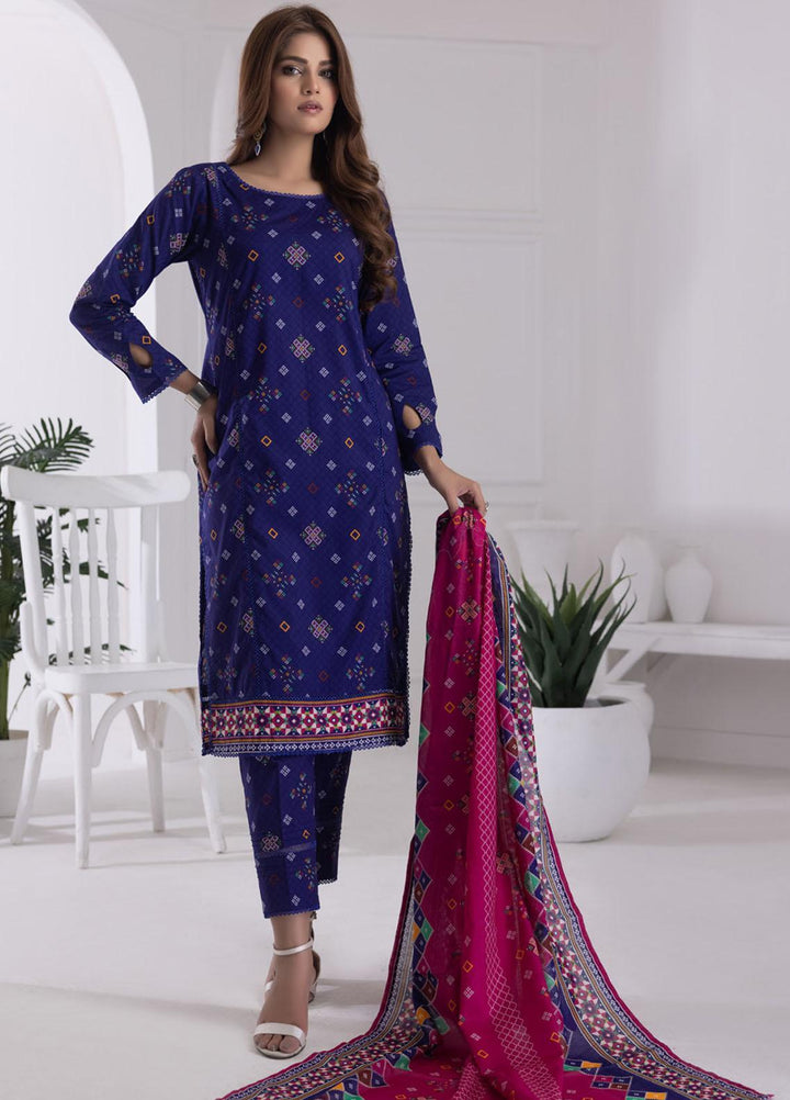 Identic Separates By Regalia Textiles Printed Lawn Suits Unstitched 3 Piece RGT23I-V6 D-15 - Summer Collection