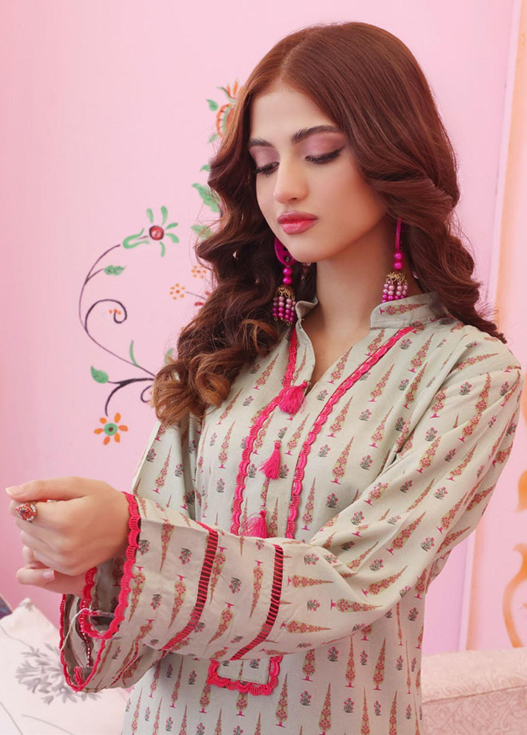 Identic Separates By Regalia Textiles Printed Linen Suits Unstitched 2 Piece RGT22IS D-01 - Winter Collection