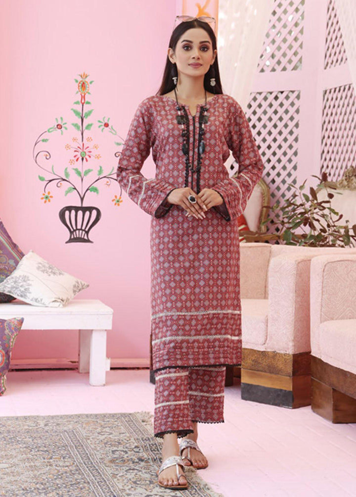 Identic Separates By Regalia Textiles Printed Linen Suits Unstitched 2 Piece RGT22IS D-02 - Winter Collection