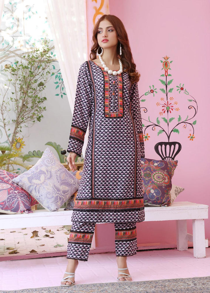 Identic Separates By Regalia Textiles Printed Linen Suits Unstitched 2 Piece RGT22IS D-05 - Winter Collection