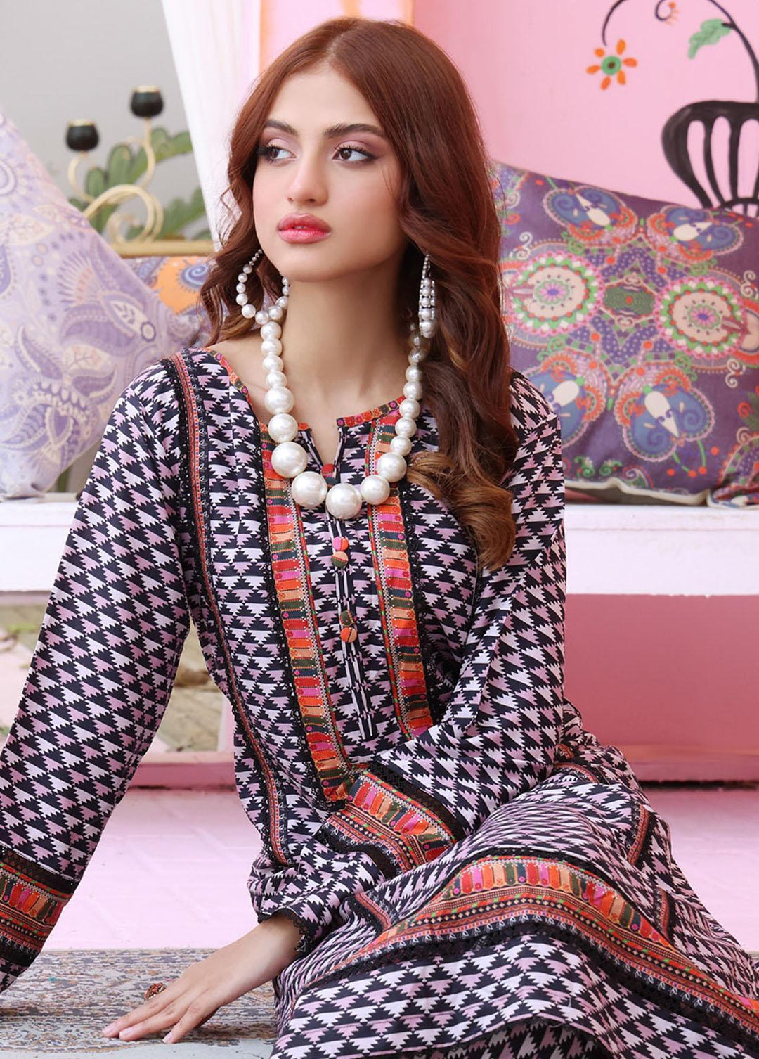 Identic Separates By Regalia Textiles Printed Linen Suits Unstitched 2 Piece RGT22IS D-05 - Winter Collection