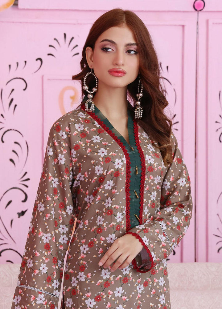 Identic Separates By Regalia Textiles Printed Linen Suits Unstitched 2 Piece RGT22IS D-10 - Winter Collection