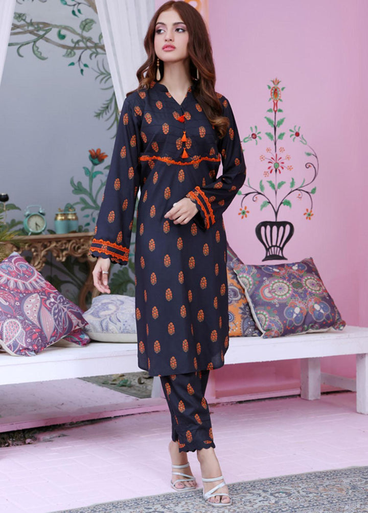 Identic Separates By Regalia Textiles Printed Linen Suits Unstitched 2 Piece RGT22IS D-13 - Winter Collection