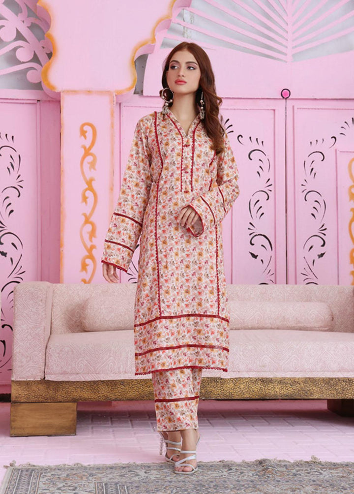 Identic Separates By Regalia Textiles Printed Linen Suits Unstitched 2 Piece RGT22IS D-15 - Winter Collection