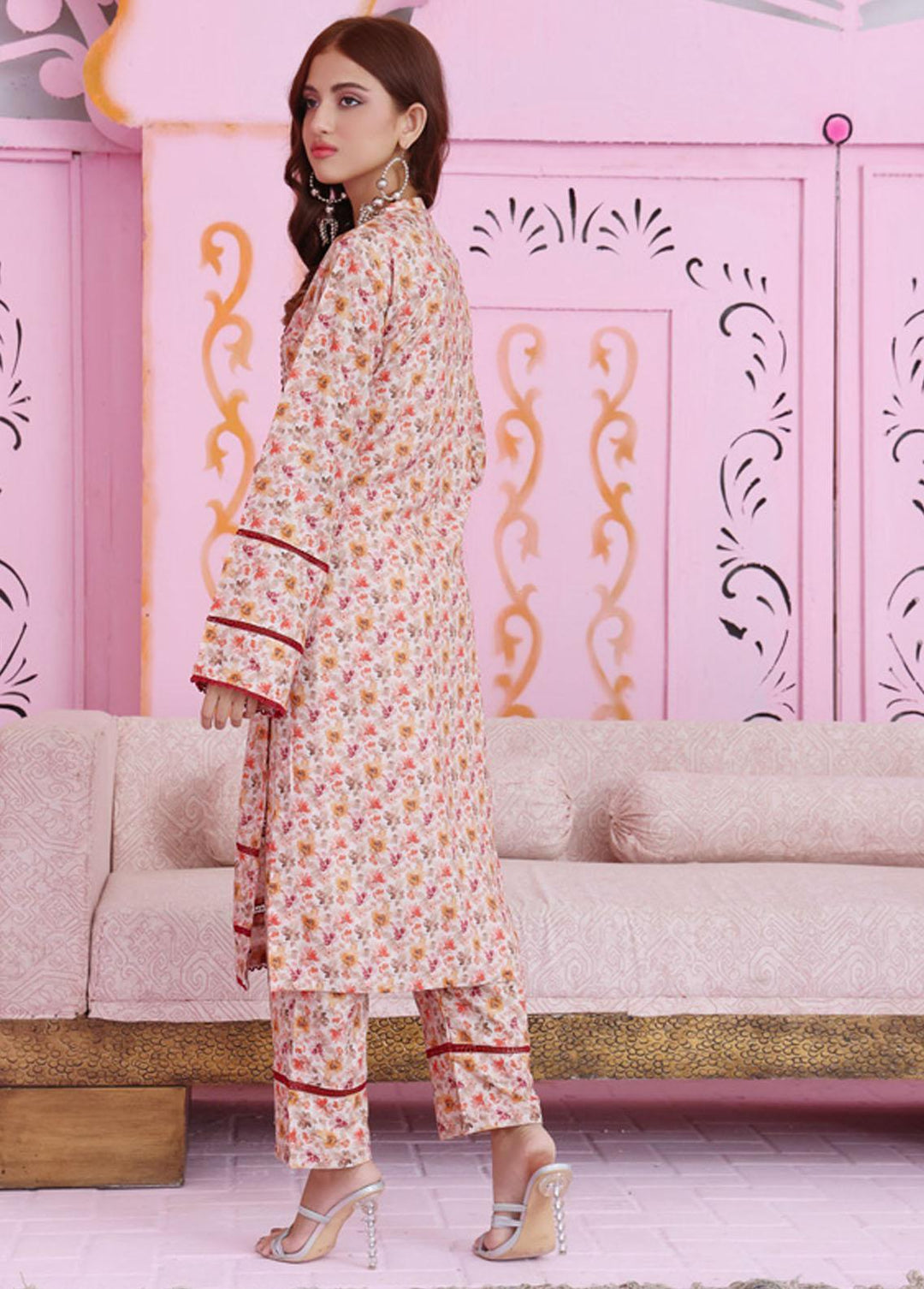 Identic Separates By Regalia Textiles Printed Linen Suits Unstitched 2 Piece RGT22IS D-15 - Winter Collection