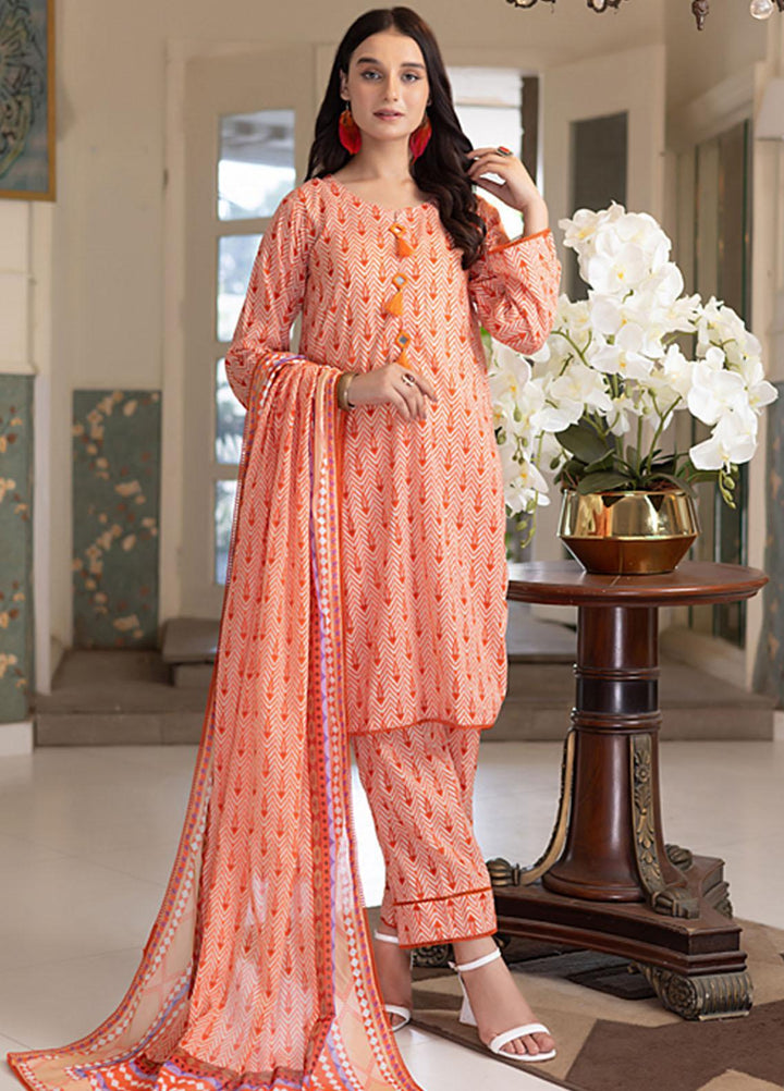Identic Separates By Regalia Textiles Printed Cotton Suits Unstitched 3 Piece RGT23ISC ISPC-1 - Mid Summer Collection